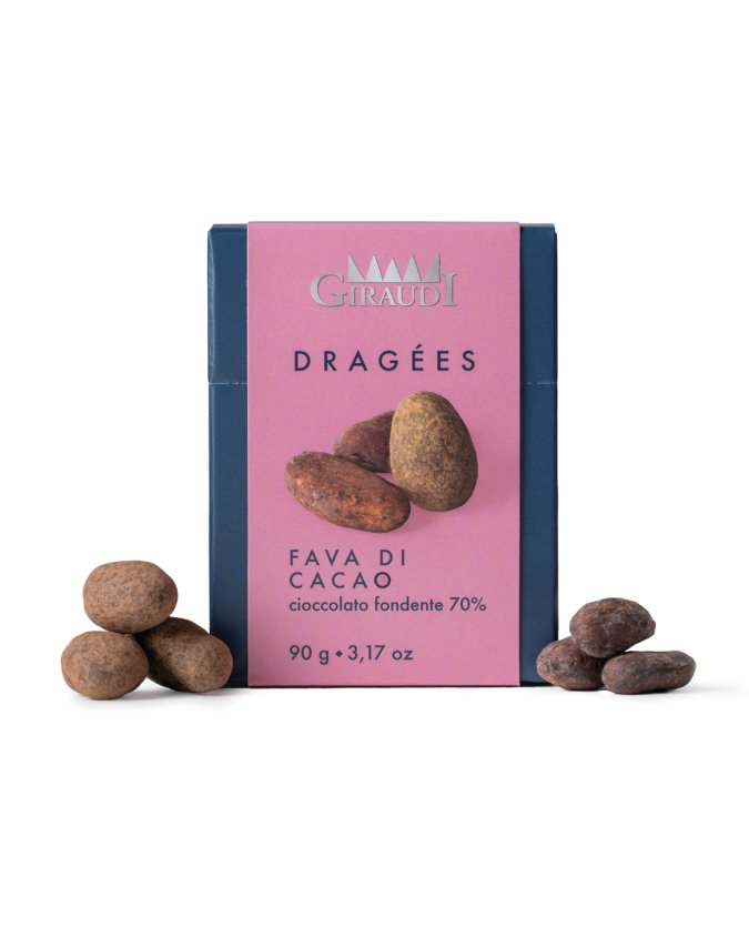 01 Giraudi dragees cioccolato fondente fava di cacao